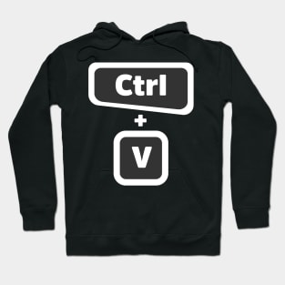 Ctrl + V  - Computer Programming - Dark Color Hoodie